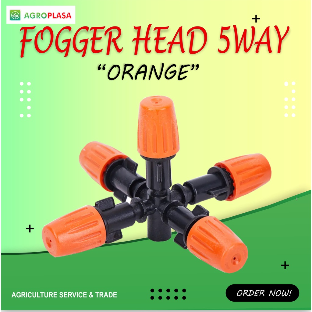 Fogger Head 5 Way - Orange