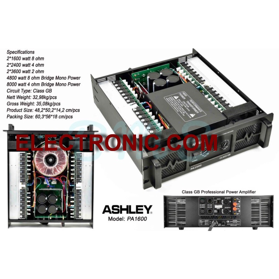 power ashley pa1600 pa 1600 original