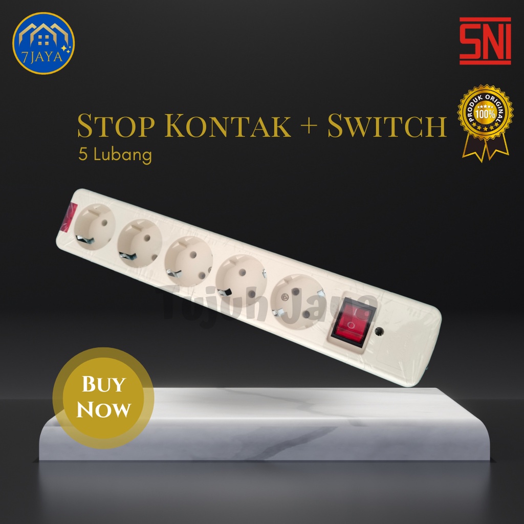 Stop Kontak Arde + Saklar
