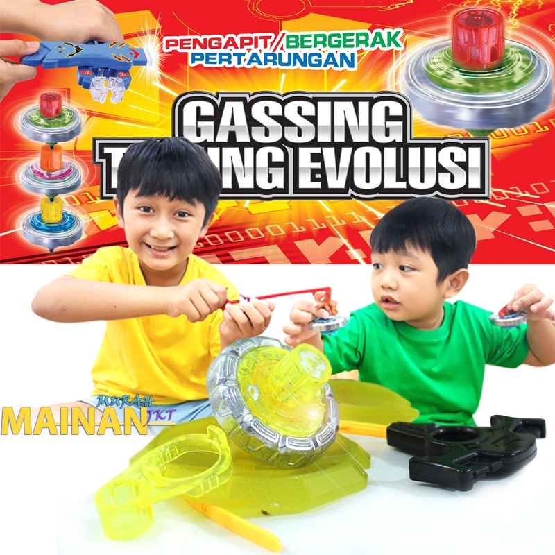 MAIANANKEI MAINAN ANAK MURAH GANGSING TARUNG EVOLUSI 59028L  DRAGON WARIOR SUPPER SPEED