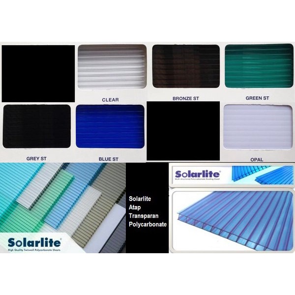 SOLARLITE 5MM ATAP KANOPI CANOPY POLYCARBONATE ROLL