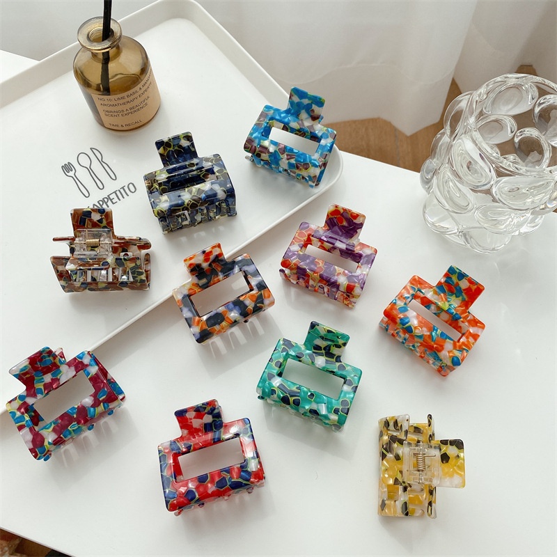 5CM NEW JEPIT JEPITAN KOTAK PERSEGI JEDAI CEPOL HAIRCLIP MINI MEDIUM KLIP MOTIF MARBEL MARBLE LEOPARD RAMBUT KOREA WANITA KOREAN WOMEN SQUARE RECTANGLE JAW HAIR PIN ACCESSORIES CLUTCHER CLAW CLIP CLIPS ACRYLIC MARBLE PATTERN THICK COLOR SMALL MEDIUM SIZE
