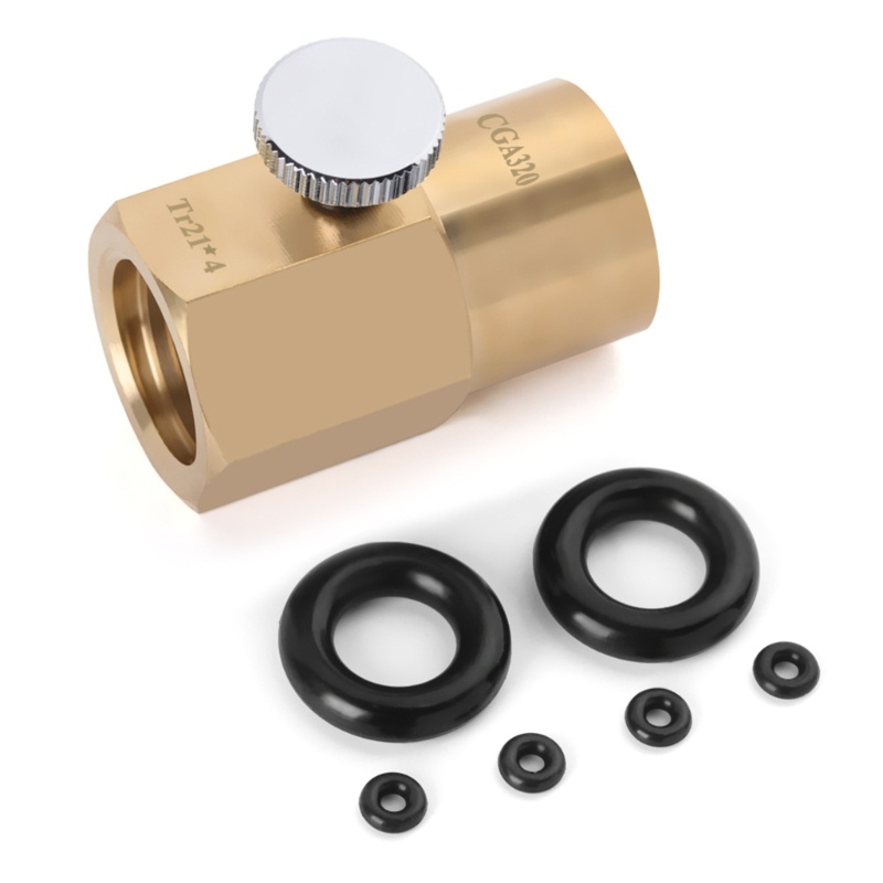 Zzz TR21-4 Ke CGA320 Adapter Refill Botol Injeksi Karbon Dioksida Mudah Digunakan