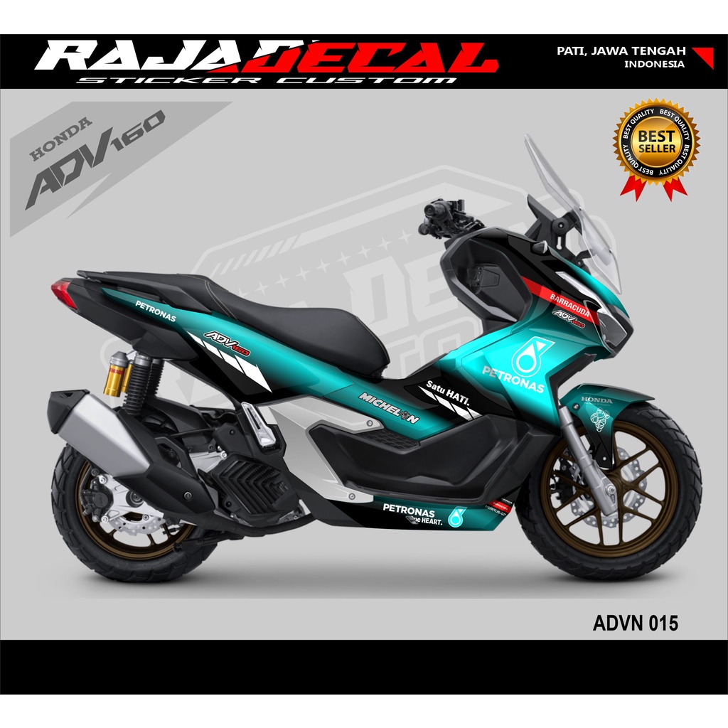 Modifikasi Sticker Decal Honda ADV 160 2022-Stiker Dekal ADV 160 Disain Motif Honda Repsol ADVN 015
