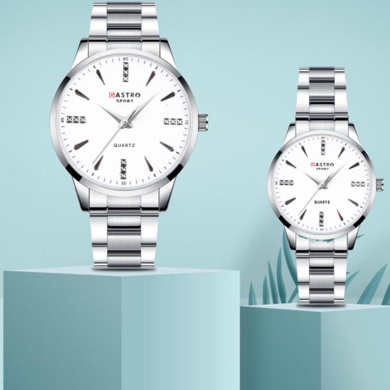 [KODE Z3709] Jam Tangan Cauple Gastro Rantai Besi