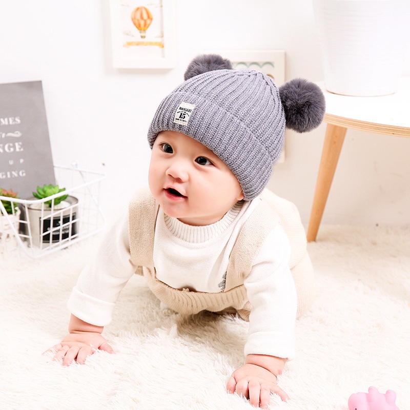 Topi Kupluk Bayi Pompom Topi Anak Bucket Rajut Topi Korea Bunny Hat/Pilot/Unicorn B251