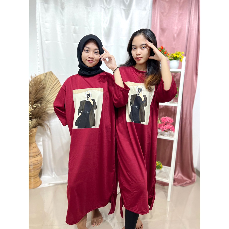 TUNIK OVERSIZE HIJAB SELFIE / ATASAN TUNIK JUMBO XXXL / ATASAN TUNIK OVERSIZE BIGSIZE