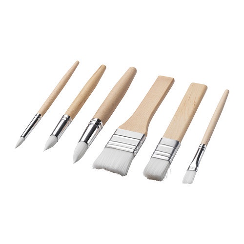 

Hadir Ikmala 6Pcs Kuas Lukis Cat Air Untuk Anak Water Color Painting Brush Limited