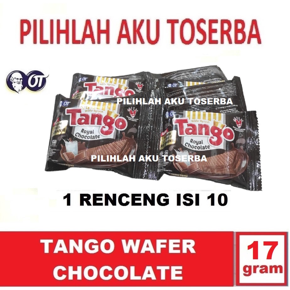 Jual Tango Wafer Royal Chocolate Renceng Harga 1 Renceng Isi 10