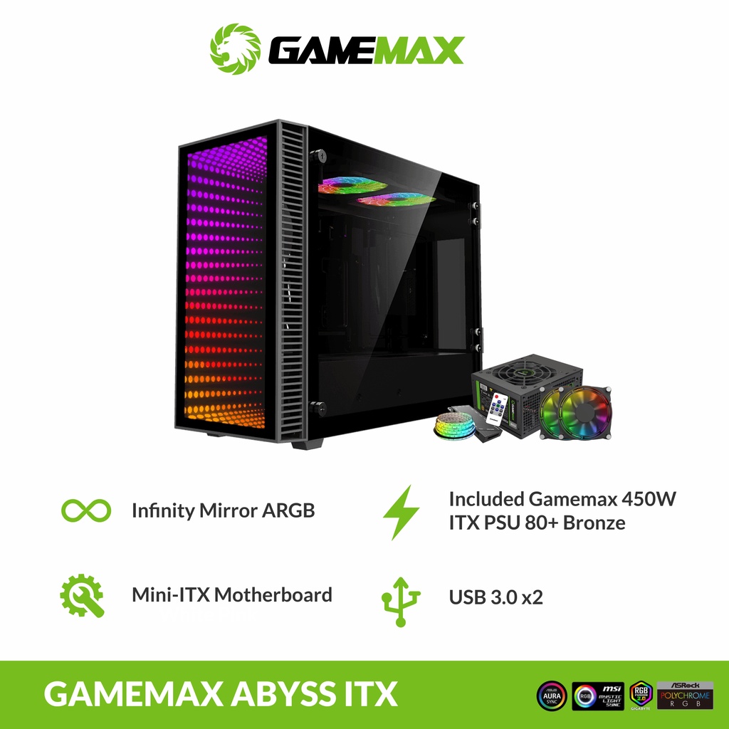 GAMEMAX ABYSS ITX Gaming PC Case