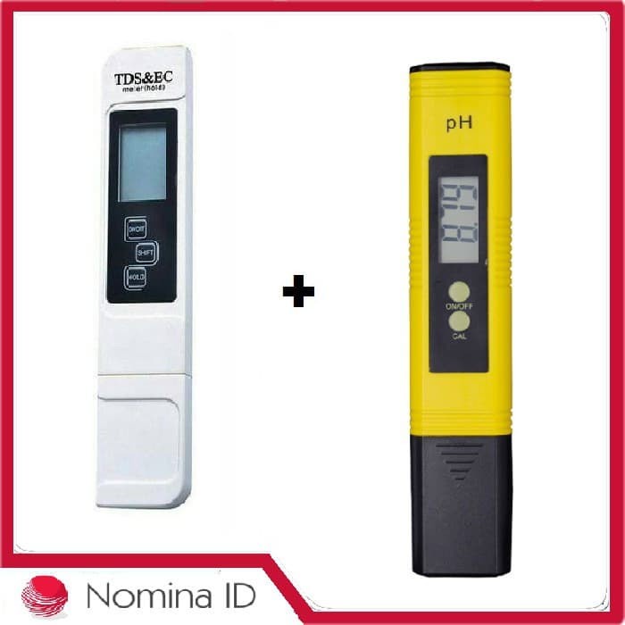 Paket TDS EC Meter dan PH Meter Auto Kalibrasi Akurat untuk Hidroponik