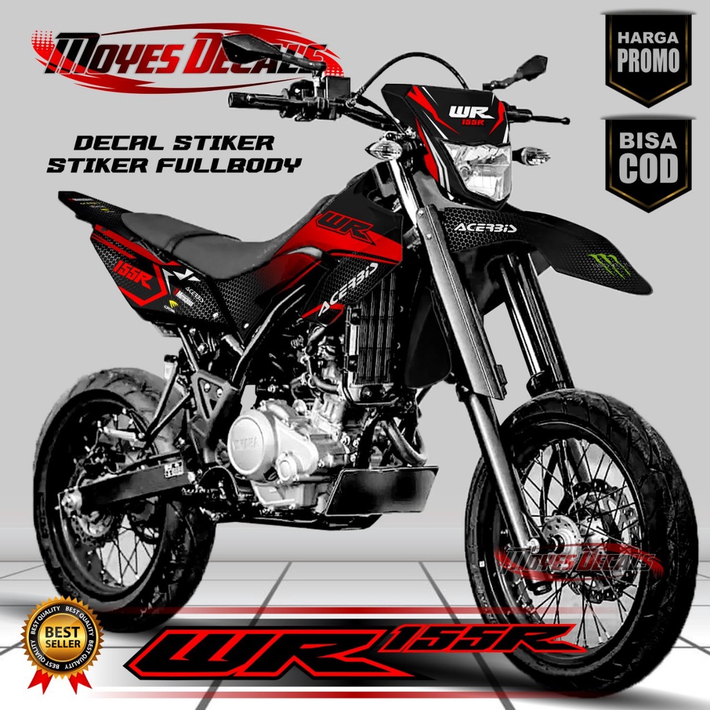 Stiker strifing Wr 155 Fullbody Stiker Variasi Wr 155 Decal Stiker Motor Trail Wr 155 Fullbody
