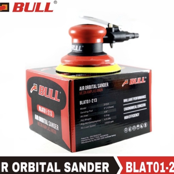 Bull air orbital sander/ amplas angin BLAT01-213