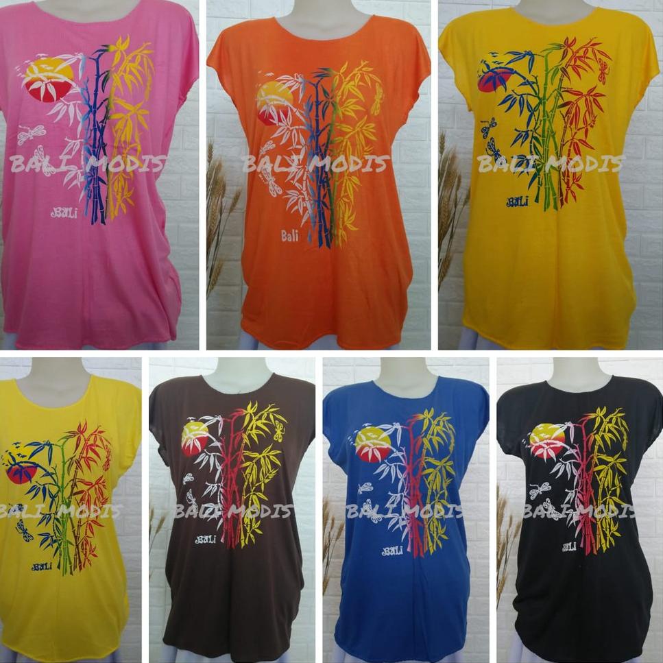 ➯qi Readystock BAJU ATASAN KAOS BAMBU BALI L 69 ➯