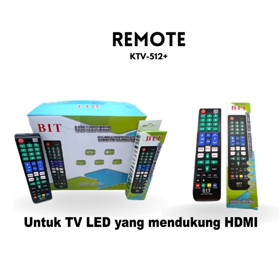 Remot TV LCD LED HDMI Digital Reciver - BIT KTV-512