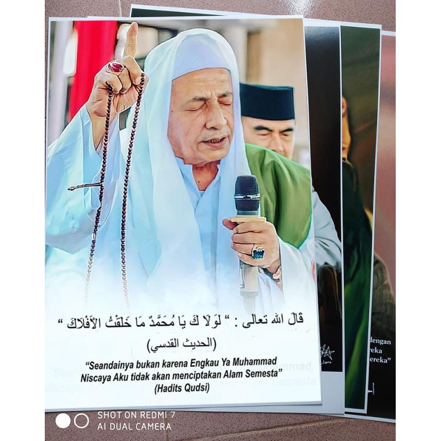 POSTER HABIB LUTHFI  UKURAN BAHAN LUSTER UV