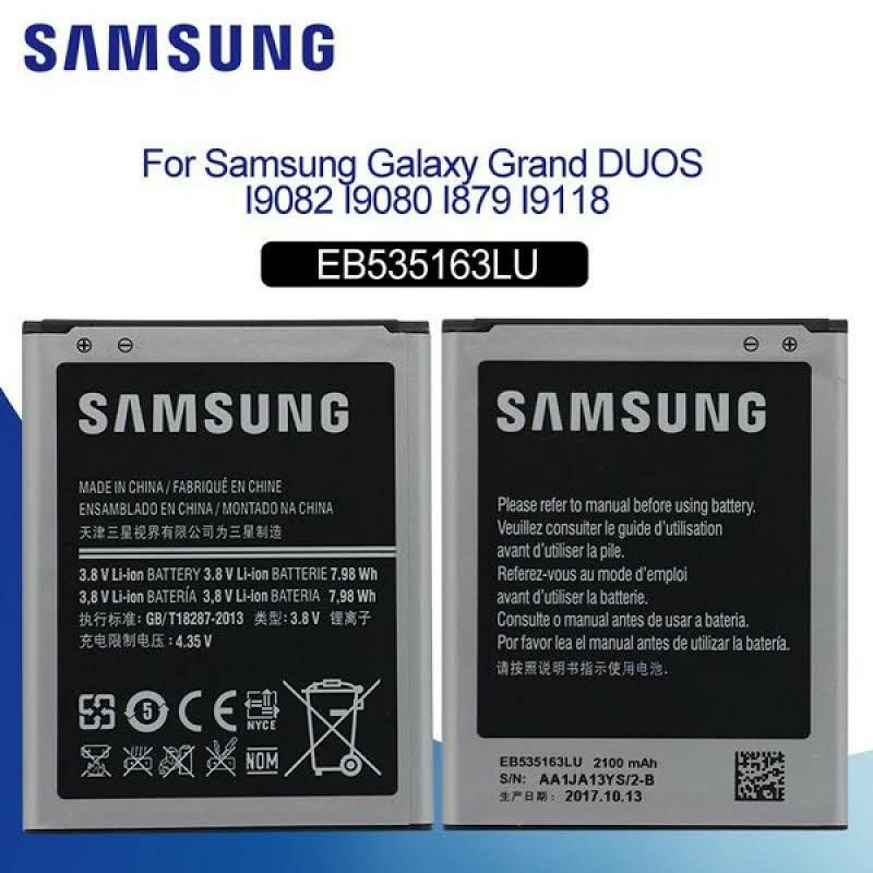 BATERAI SAMSUNG I9082 / GRAND NEO / S3 / I9300 / GRAND 1/  I9060 / GRAND DUOS BATTERAY