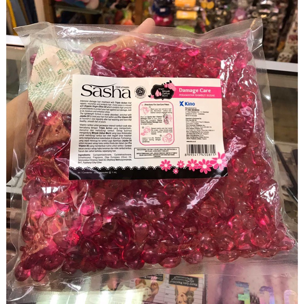 Vitamin Rambut Sasha isi 20pcs Perawatan Rambut