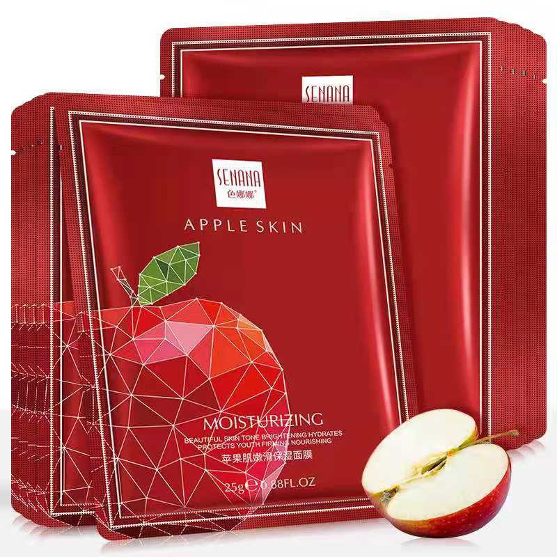 SENANA Apple Skin Moisturizing Hydrating Rumah Cantik 354 Sheet Mask Mencerahkan Melembabkan Serta Menghaluskan Kulit Wajah