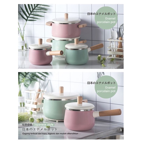 PANCI SUP PANCI MPASI POT ENAMEL 1.8L