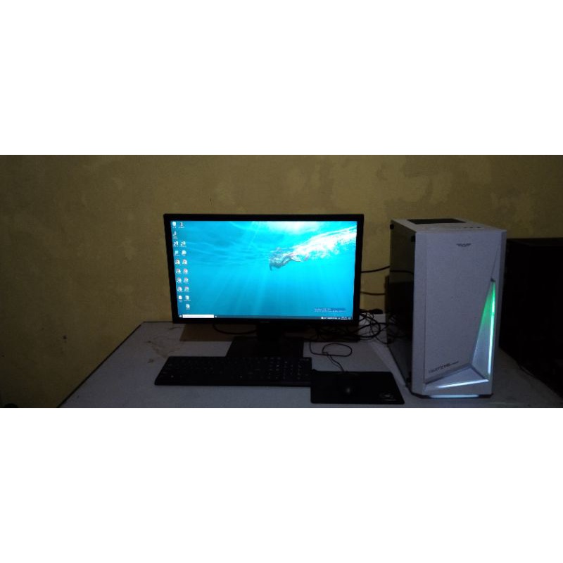 PC core i5 RAM 4GB monitor samsung 24'