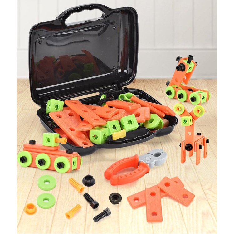 Mainan Anak ASSEMBLING TOOLS KOPER 72PCS Mainan Edukasi Pertukangan