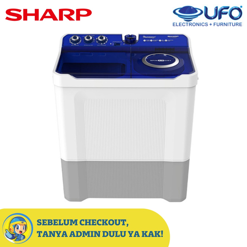 SHARP EST1490 MESIN CUCI 2 TABUNG 14KG