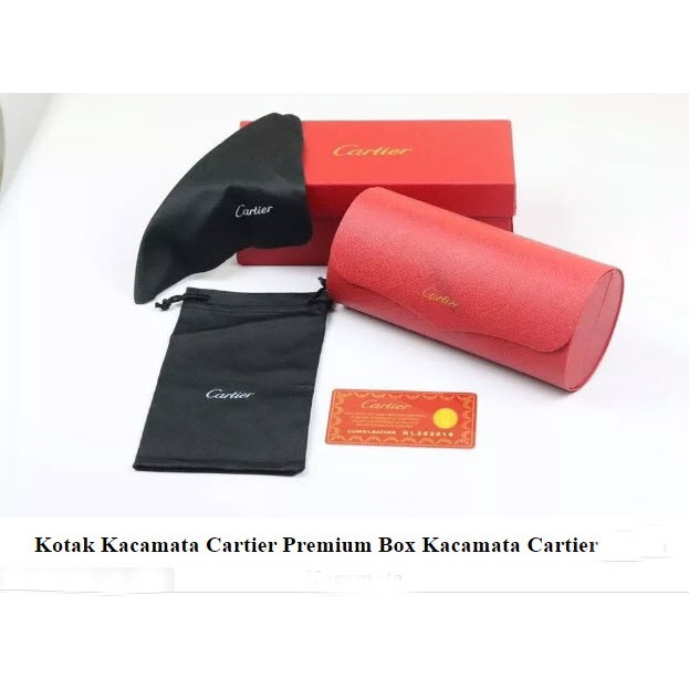 Box/Dompet Kacamata CARTIER VARIAN COLOUR RED