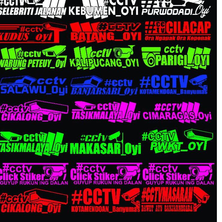 STIKER  Cutting CCTV TRUK TRUCK MANIA Minimal order 12 biji/pcs ▫ CRC.18Oc22n