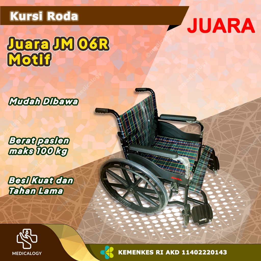 Jual Kursi Roda Velg Racing Merk Juara Type JM 06R Standar Motif ...