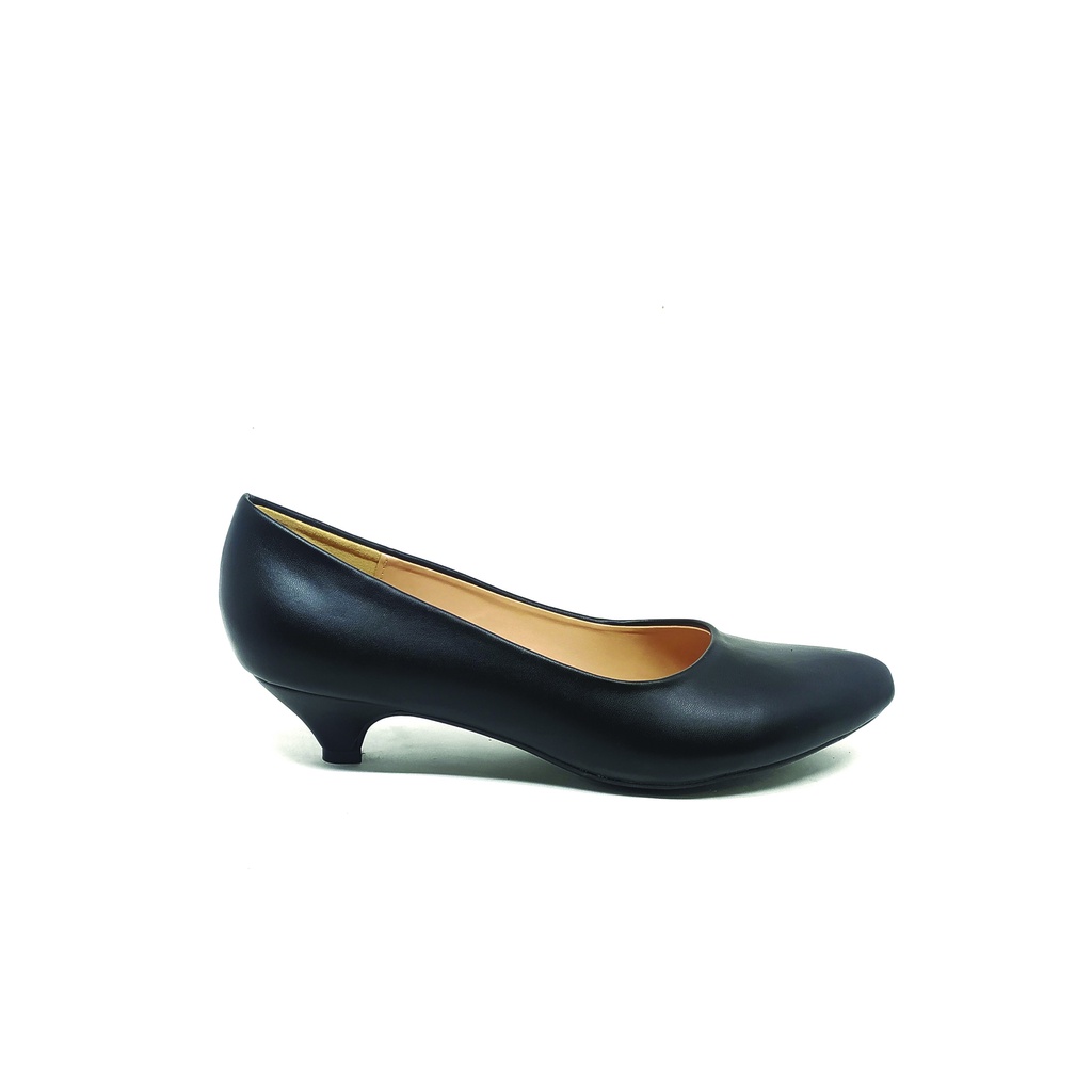 Workswell Sepatu Kerja Wanita Low Heels 3cm Kode 6808 Hitam Dove.