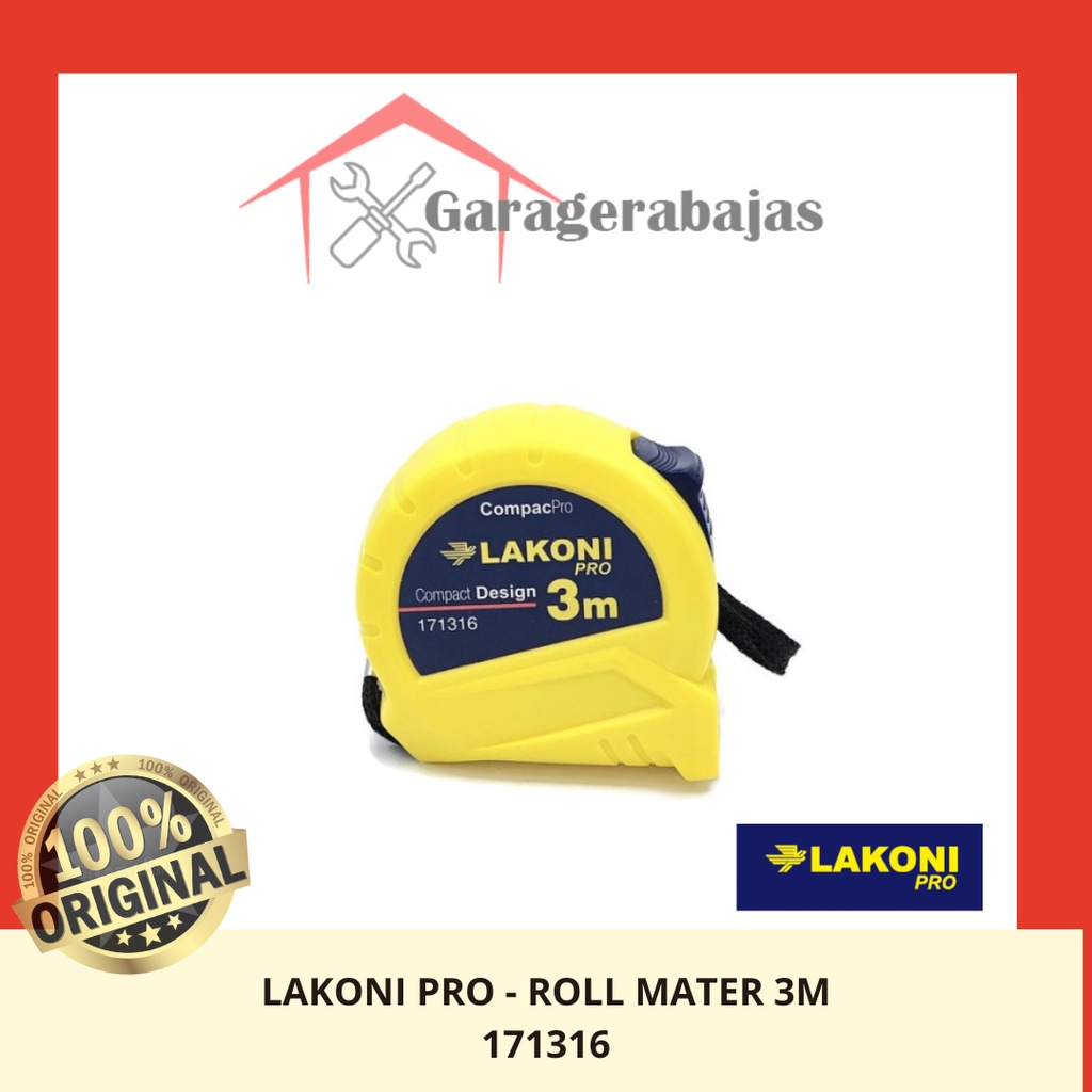 

JETJO TOOLS - ROLL METER 3M 171316 - LAKONI PRO