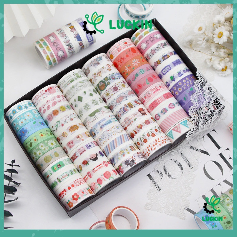 

Luckin (1slot) Washi Tape Selotip Isolasi Kertas / Washi Masking Tape Motif Lucu Murah