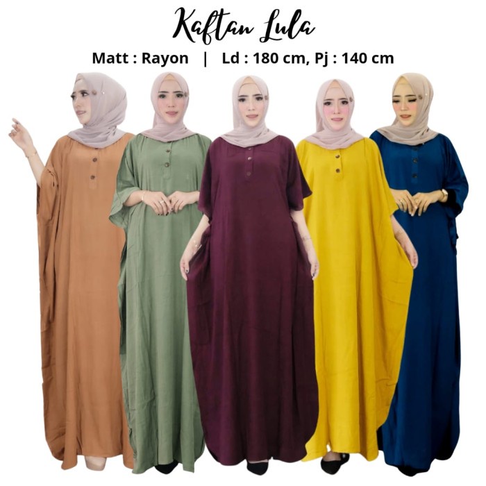 Cod Daster Homedress Kaftan Jumbo Maxi Dress Lula Fit XL - Bata