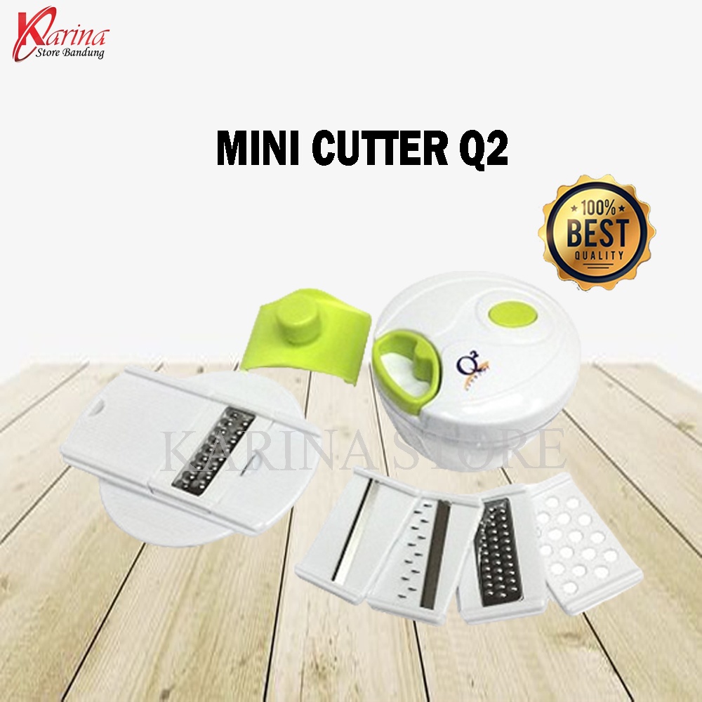 

Mini Cutter Q2 P-202 BLENDER TANPA LISTRIK PISAU PEMOTONG PRAKTIS SATU SET