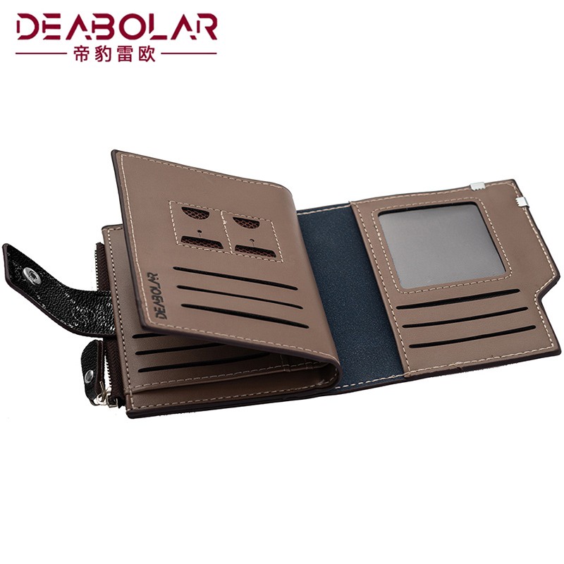 DOMPET LIPAT WANITA DEABOLAR ORIGINAL PREMIUM KULIT HITAM CAPENA KECIL RESLETING SLOT KARTU UANG TERBARU KOIN MINI PENDEK CEWEK MURAH WA616B5 KEKINIAN REMAJA IMPORT BATAM