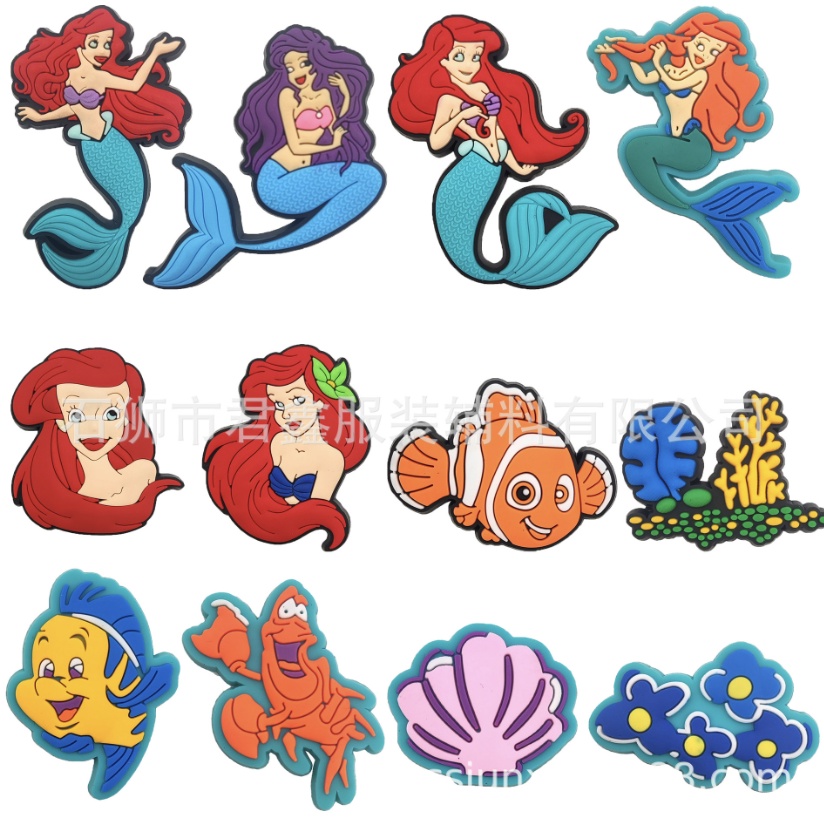 Aksesoris Charms Sepatu Crocs Jibbitz Ariel Little Mermaid DD-21