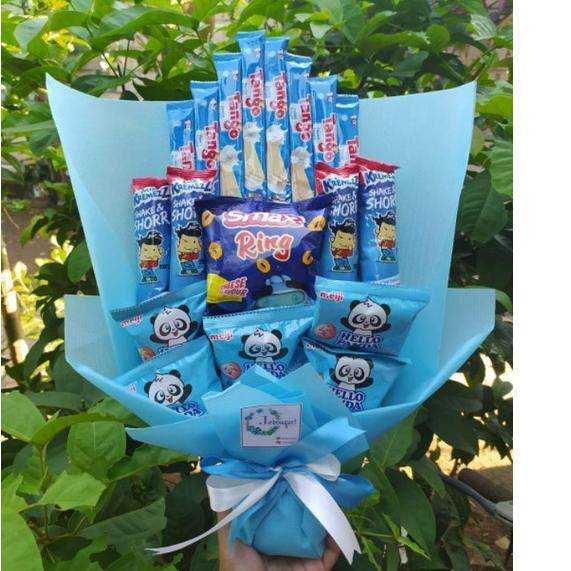 

Order--(S) Buket Biru cantik terjangkau murah/paket/bingkisan Snack Ulang Tahun/Ultah/ Wisuda/Kado/Hadiah Pacar/sahabat/Sidang skripsi/seminar/santunan anak yatim