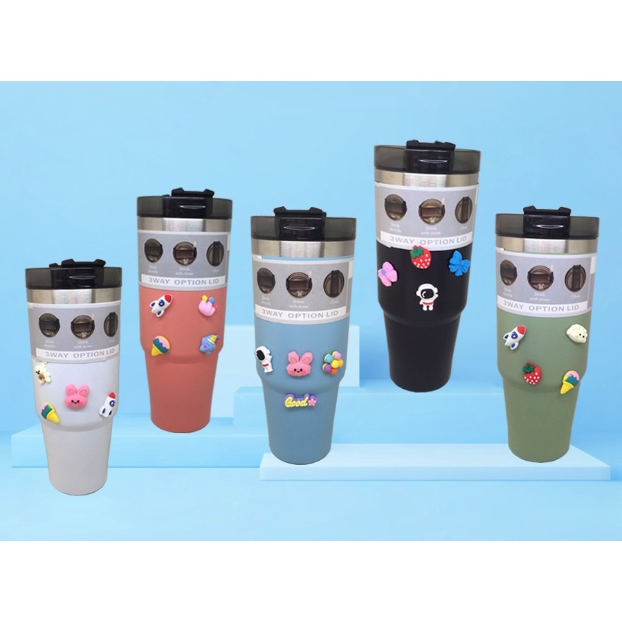 Termos Mobil Super Stainless Steel 900 ml / Termos Mobil Karakter 900 ml / Thermos Cup Stainless 900 ml / Tumbler Cup Stainless 900 ml