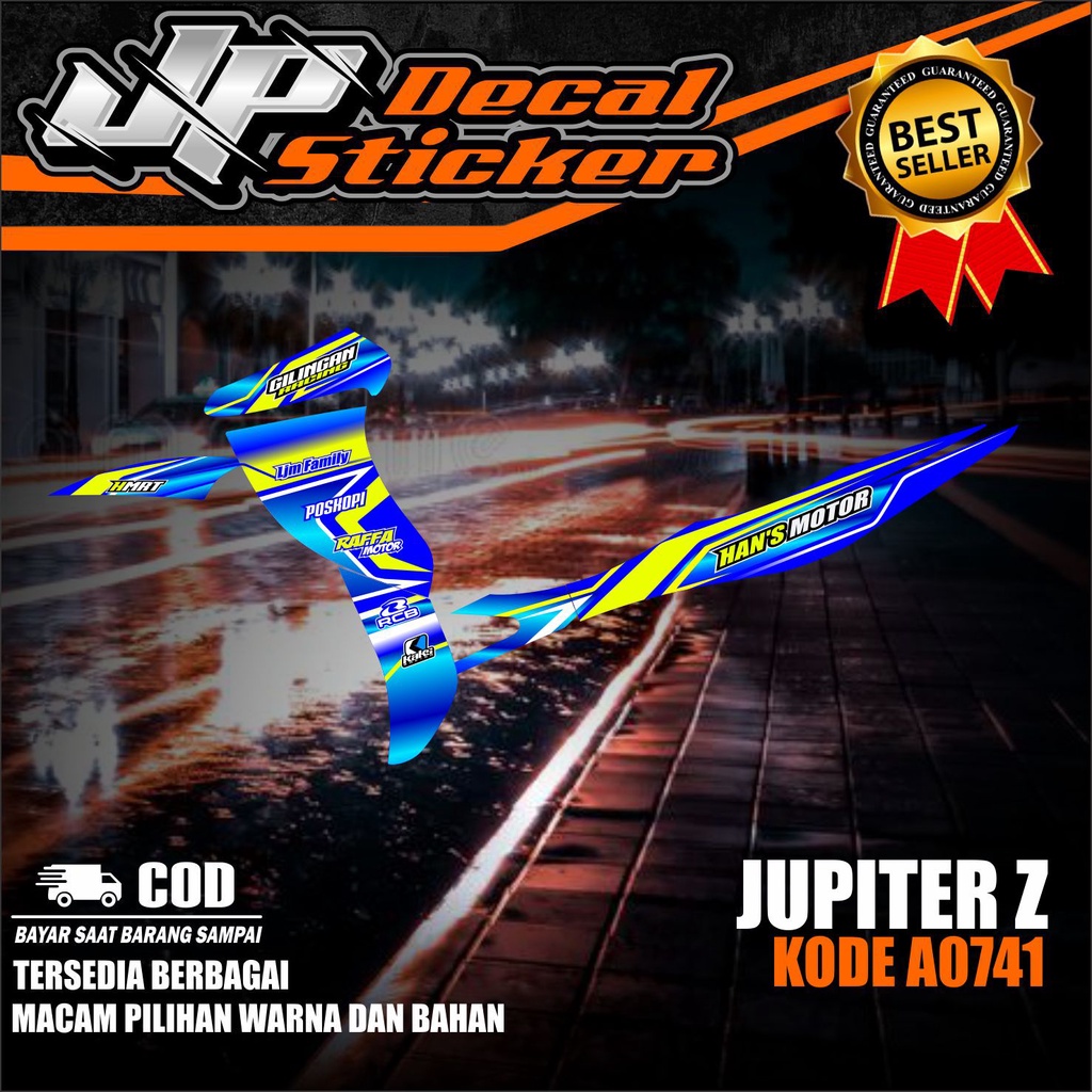 STRIPING JUPITER Z VARIASI ROAD RACE BONUS LAMINASI