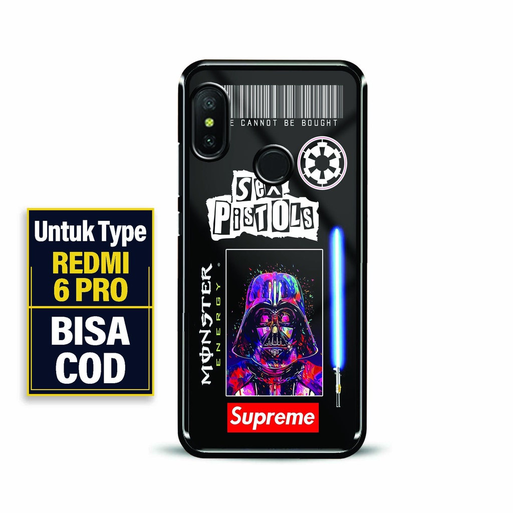 Case Glossy Premium Redmi 6 Pro - 2D Glossy Redmi 6 Pro - Fashion Motif [ Starwars 2 ] Redmi 6 Pro -