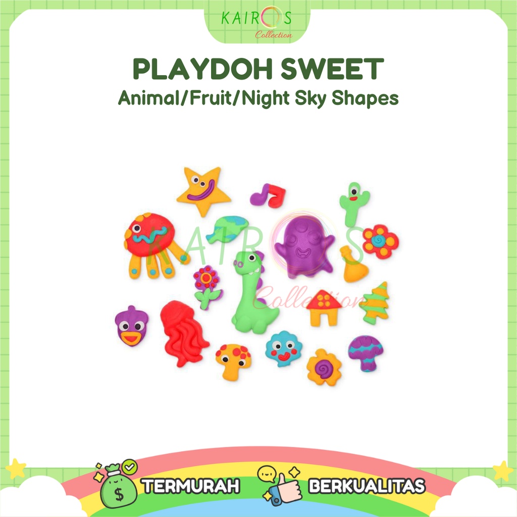 PlayDoh Sweet/Animal/Fruit/Night Sky Shapes