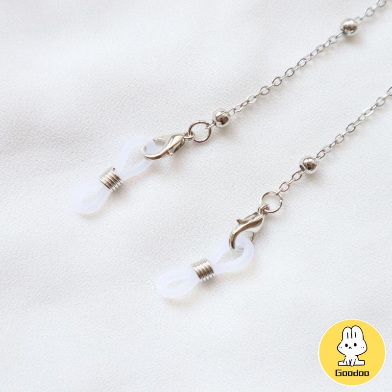 1pc Rantai Kacamata Bahan Silikon Anti Slip -Doo