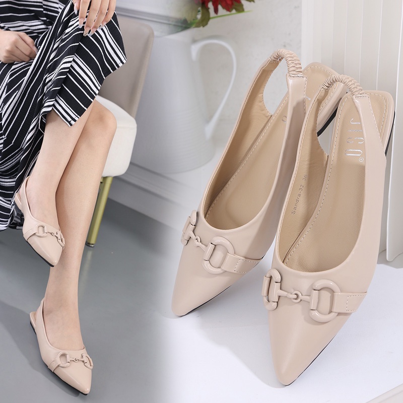 JISO RYONA SANDRA-32 Sepatu Flat Wanita Import Slingback