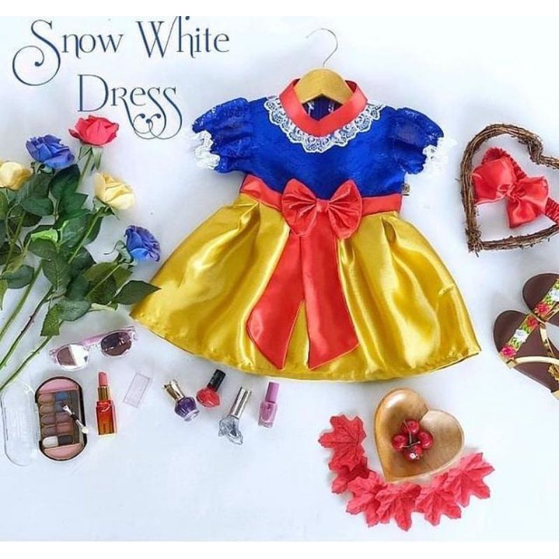 KOSTUM SNOW WHITE/ KOSTUM PUTRI SALJU/BAJU PRINCES/KOSTUM KARNAVAL  ANAK&DEWASA