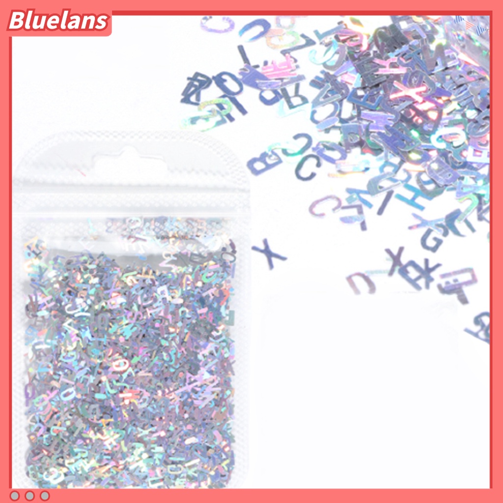 (In Stock) Kacamata Hitam Lensa Warna Warni ♡Payet Glitter Ultra Tipis Bentuk Huruf Campur Untuk Dekorasi Manicure DIY