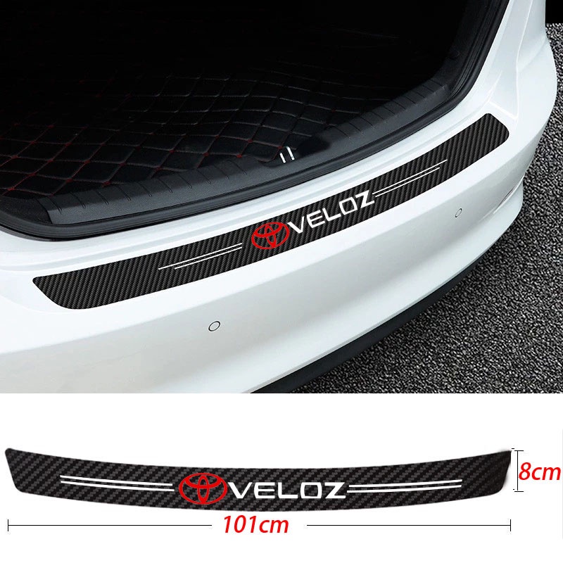 Stiker Pelindung Pintu Mobil Bahan Kulit Serat Karbon Anti Gores Untuk Toyota Veloz 2022 GR Sport