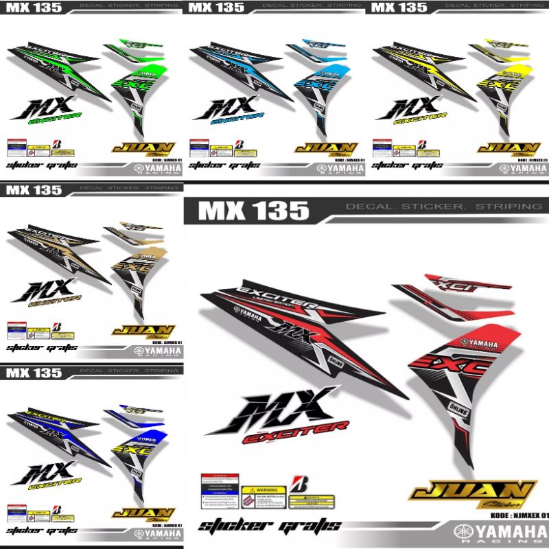 Striping Variasi Yamaha Jupiter Mx New 135 Exiter