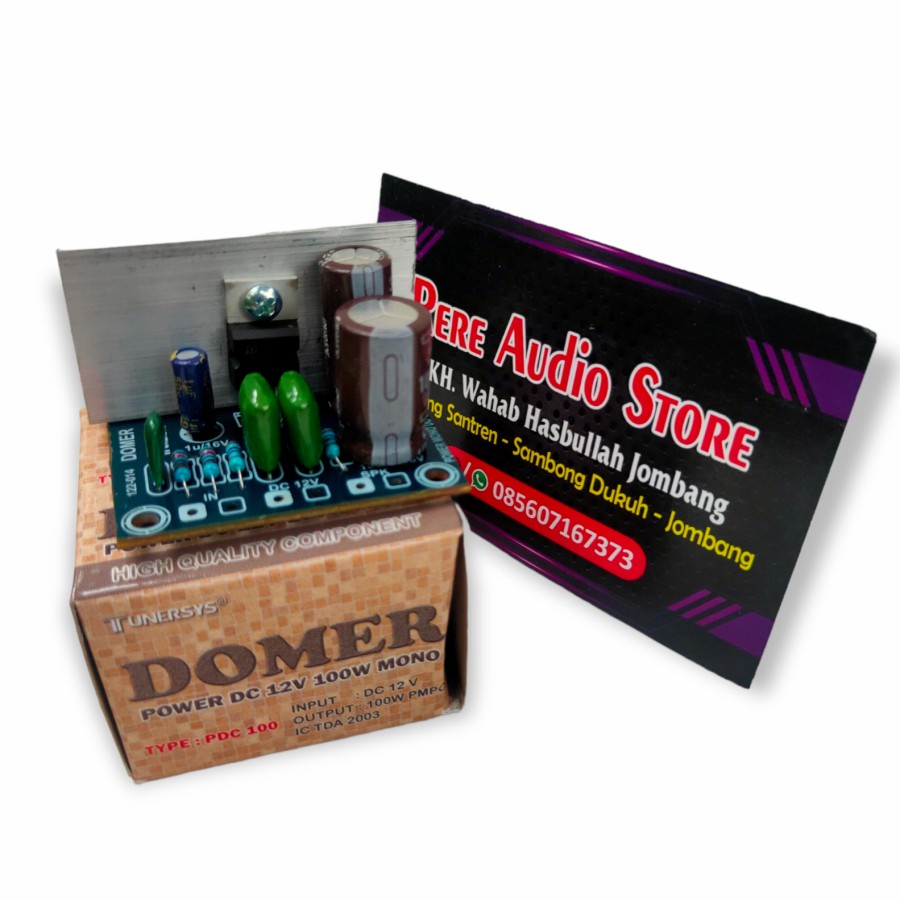 Power Amplifier BTL DOMER TDA 2003 12Vdc 100watt Tunersys