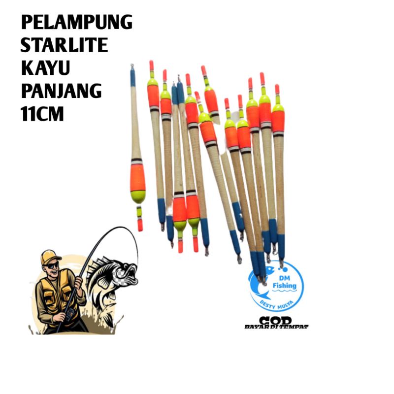 PELAMPUNG STARLITE KAYU 11CM